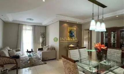 Frente mar no bairro estreito! apartamento com 4 quartos, sacada com churrasqueira e 1 vaga de garagem.