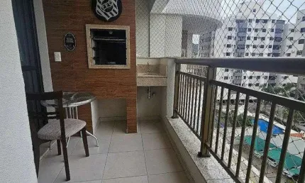 À venda no bairro itacorubi! sacada com churrasqueira, 2 quartos e 2 vagas de garagem.
