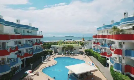 À venda na praia dos ingleses! sacada com vista mar, 1 quarto e 1 vaga de garagem - oportunidade para investidores.