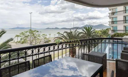 À venda | la perle, alto padrão, frente mar, 316m², 4 suítes e 4 vagas de garagem - agronômica, florianópolis.