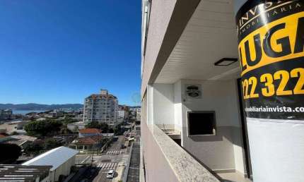 Locação | Mobiliado, 138 m², 3 quartos, Sacada com Churrasqueira e Vista Mar, 1 vaga de garagem - Bairro Balneário do Estreito, em Florianópolis.