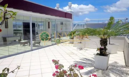 À venda | alto padrão, terraço privativo com vista mar e piscina, 348m² de área útil, 3 quartos e 4 vagas de garagem.