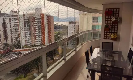 À venda | 128 m², sacada com churrasqueira, vista mar, 3 quartos e 2 vagas de garagem - agronômica, em florianópolis.