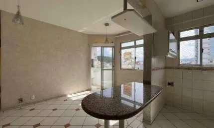 À venda | 60 m², sacada com churrasqueira, semi mobiliado e 2 quartos - próximo ao combo e shopping itaguaçu, em são josé.