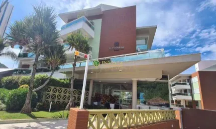 Locação | 141 m², Semi mobiliado, Sacada com churrasqueira, 3 quartos e 3 vagas - Praia Brava, em Florianópolis.