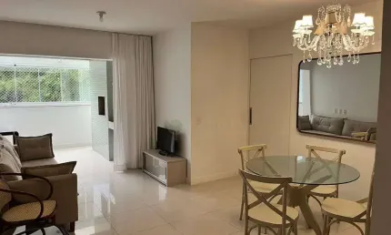 Locação | 100 m², Mobiliado, Sacada com churrasqueira, 3 quartos e 2 vagas - Córrego Grande, Florianópolis.
