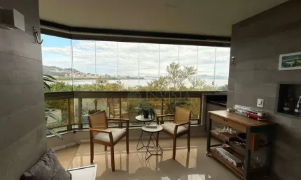 À venda | 115 m², totalmente mobiliado, sacada com churrasqueira e vista mar, 2 vagas - bairro joão paulo, florianópolis.