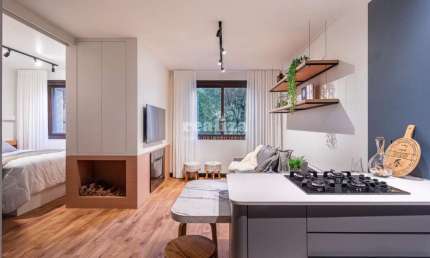 Apartamento com 1 quarto à venda na Rua Das Maravilhas, Centro, Gramado