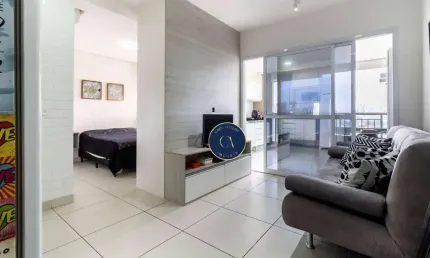 Apartamento com 1 dormitório à venda, 36 m² - brooklin - são paulo/sp