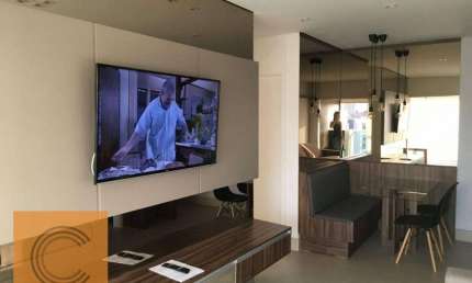 Apartamento com 1 dormitório para alugar, 55 m² por R$ 6.044,00/mês - Jardim Anália Franco - São Paulo/SP