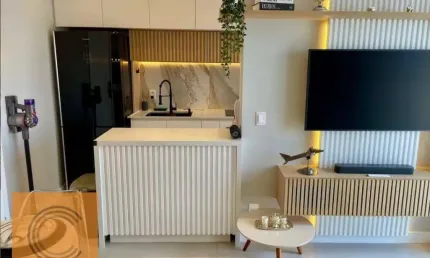 Apartamento mobiliado com 2 dormitórios à venda, 45 m² por R$ 511.000 - Tatuapé - São Paulo/SP