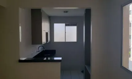 Apartamento de 60m² Compostos por 2 dormitórios, Banheiro Social, cozinha americana com armarios planejados e cooktop  sala de estar e jantar integrad
