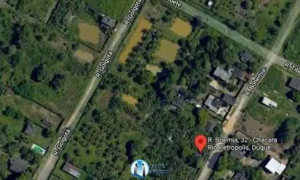 Terreno à venda na Rua Bohemia / Rua Golgotá, Qd 28, Chácaras Rio-Petrópolis, Duque de Caxias