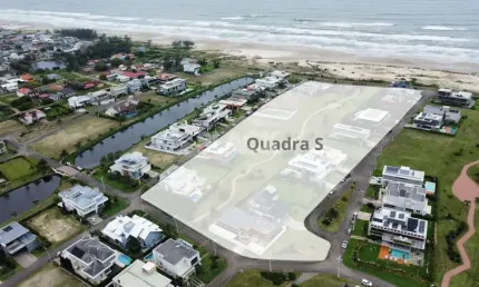 Ocean side - terreno 600 m² área total de frente para o mar