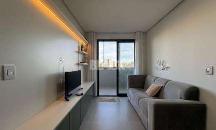 Apartamento mobiliado com vista para o Rio no Passo de Torres/SC