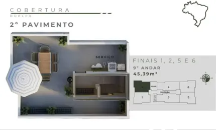 Cobertura com 2 quartos à venda no Jardim Leblon, Belo Horizonte  por R$ 405.000