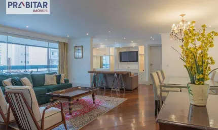Apartamento com 4 dormitórios para alugar, 147 m² por r$ 17.750,00/mês - moema - são paulo/sp