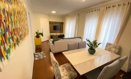 Apartamento à venda em Santos-SP na Pompéia: 2 quartos, 1 sala, 2 banheiros, 1 vaga de garagem, 98m² de área