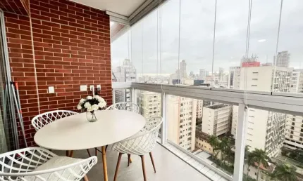 Oportunidade única: Apartamento à venda em Santos-SP, Boqueirão! 1 quarto, 1 sala, 1 banheiro, 1 vaga de garagem, 46m².