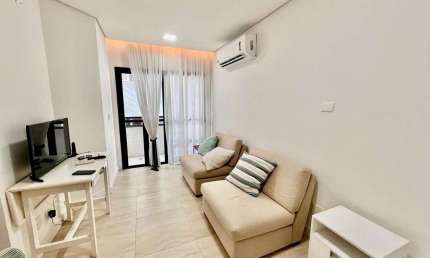 Apartamento à venda em Santos-SP, Bairro Pompéia: 1 quarto, 1 sala, 1 banheiro, 1 vaga de garagem, 48,00 m² de área.