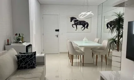 Apartamento à venda em Santos-SP na Pompéia: 1 quarto, 1 sala, 1 banheiro, 1 vaga de garagem, 54m².