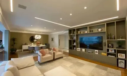 Imperdível apartamento à venda em Santos-SP, no Boqueirão: 4 quartos, 4 suítes, 4 salas, 5 banheiros, 3 vagas, 235m²!