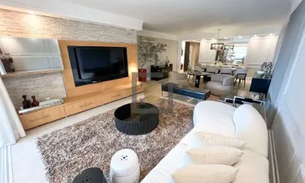 Imperdível! Apartamento de luxo com 3 suítes e 3 vagas na Aparecida, Santos-SP - 226m² de pura sofisticação.