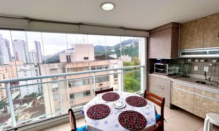 Apartamento à venda em Santos-SP, bairro José Menino! 3 quartos,lazer completo