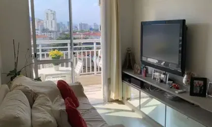 Apartamento à venda em Santos-SP, Marapé: 2 quartos, 1 suíte, sala, 2 banheiros, 1 vaga de garagem, 64m². Imperdível!