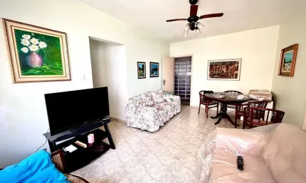Apartamento com 2 quartos, Gonzaga, Santos a 150 metros da praia