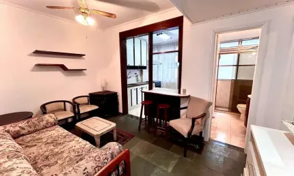Apartamento com 1 quarto à venda na Rua Galeão Carvalhal, 34, Gonzaga, Santos