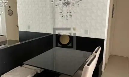 Apartamento à venda em santos-sp, varanda gourmet, 2 quartos, 1 suíte, lazer completo, 1 vaga de garagem.