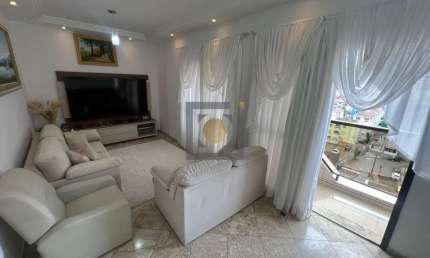 Apartamento de Luxo de 2 Suítes no Gonzaga, Santos-SP: 125m², 2 Salas, 5 Banheiros, 2 Vagas. Espaçoso, Cozinha Planejada, Sacada e muito mais!