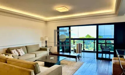 Luxuoso apartamento à venda em condomínio exclusivo na Pompeia, COM VISTA MAR PANORÂMICA, Santos-SP!