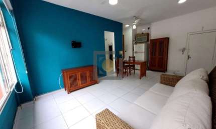 Apartamento à venda em Santos-SP na Pompéia: 1 quarto, 1 sala, 1 banheiro, 1 vaga, 51m²!