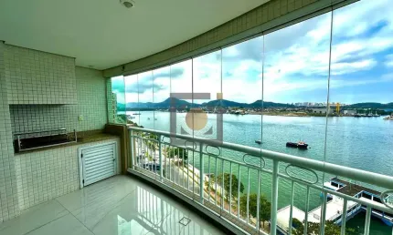 Imóvel de luxo na ponta da praia: apartamento com 3 suítes, 3 vagas de garagem e 199m² em santos-sp!