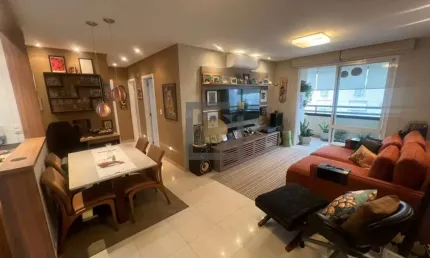 Apartamento à venda em Santos-SP, no Embaré: 2 quartos, 1 suíte, 1 sala, 3 banheiros, 2 vagas de garagem - 84,00 m².