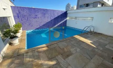 Cobertura à venda em Santos-SP, Gonzaga: 2 quartos, 1 suíte, 3 salas, 4 banheiros, 2 vagas, 192m² de área!
