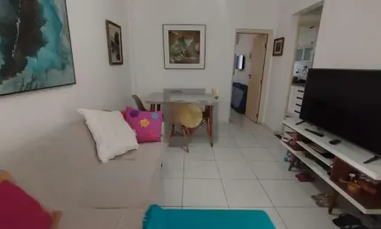Apartamento à venda na Ponta da Praia, Santos-SP: 1 quarto, 1 sala, 50m² ? Conforto e praticidade em um dos bairros mais valorizados da cidade!