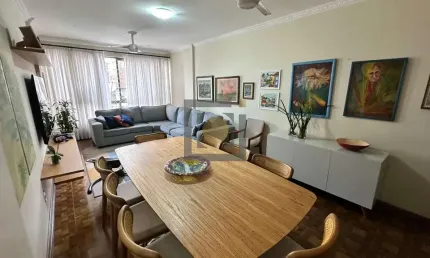Luxuoso apartamento de 3 quartos com suíte e vaga na pompéia, santos-sp: 138m² para você!