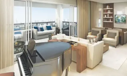 Amplo apartamento com 2 terraços de altíssimo padrão, pronto para morar é o SOPHIS SANTANA