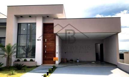 VENDE-SE BELÍSSIMA CASA NO CONDOMÍNIO JARDIM PIEMONTE COM 198 m2 DE ÁREA CONSTRUÍDA EM UM LOTE DE 300 m2