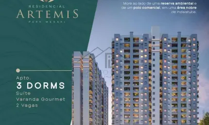 LANCAMENTO RESIDENCIAL ARTEMIS , APARTAMENTO DE ALTO PADRAO NO CARAÇÃO DA CIDADE DE INDAIATUBA.