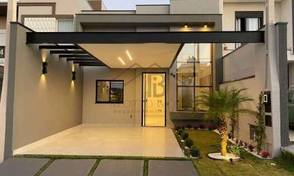 Casa em Condomínio de Luxo com 3 Quartos e 125m² no Jardins do Império - Indaiatuba-SP