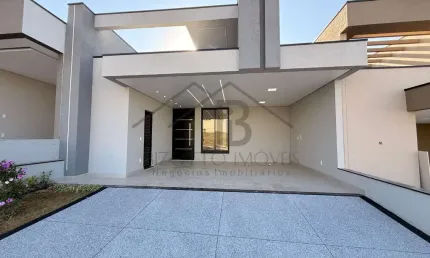Residência de alto padrão no condomínio park gran reserve em indaiatuba-sp: 3 quartos, 3 suítes, 3 salas, 4 banheiros, 4 vagas de garagem, 153m².