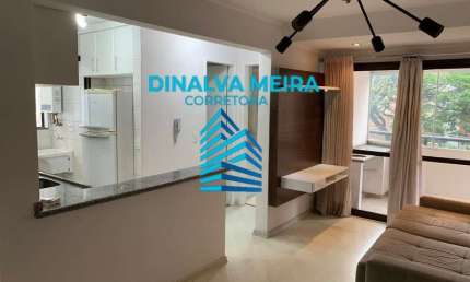 Apartamento com 2 quartos à venda na Avenida dos Imarés, 317, Indianópolis, São Paulo, 55 m2 por R$ 3.800
