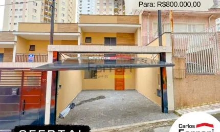 Sobrado novo, santa teresinha,  3 suítes, 4 wc, 2 vagas, quintal e churrasqueira.