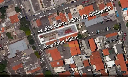 Galpão com excelente terreno 450 metros na av. julio buono