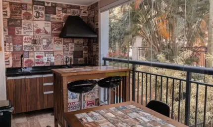 Apartamento  com 03 dormitórios   -horto florestal - com terraço gourmet -