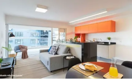 Apartamento Pinheiros com 1 Dormitório e 1 Vaga de Garagem.